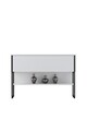 Dulap, Bexley, Luxe, 120x80x30 cm, PAL, Alb/Negru