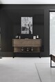 Dulap, Bexley, Luxe, 120x80x30 cm, PAL, Nuc negru