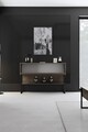 Dulap, Bexley, Luxe, 120x80x30 cm, PAL, Nuc negru