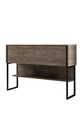 Dulap, Bexley, Luxe, 120x80x30 cm, PAL, Nuc negru