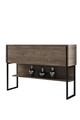 Dulap, Bexley, Luxe, 120x80x30 cm, PAL, Nuc negru