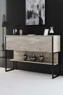 120x80x30 cm, Travertin;Negru