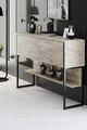 Dulap, Bexley, Luxe, 120x80x30 cm, PAL, Travertin / Negru