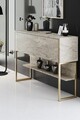 Dulap, Bexley, Luxe, 120x80x30 cm, PAL, Travertin / Auriu