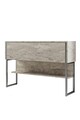 Dulap, Bexley, Luxe, 120x80x30 cm, PAL, Travertin / Argint