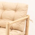 Canapea de gradina cu 2 locuri, Hanah Home, MYG04, 110x86x51 cm, Crem