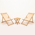 Set mobilier de gradina 3 piese, Hanah Home, MYN03, Crem
