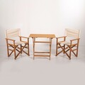 Set mobilier de gradina 3 piese, Hanah Home, MYR03, Crem