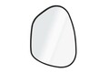 Oglinda decorativa, Lumisfera, Asymmetric Design 50 x 69, 50x69 cm, MDF, Negru