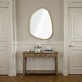 Oglinda decorativa, Lumisfera, Asymmetric Design 50 x 69, 50x69 cm, MDF, Auriu