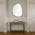 Oglinda decorativa, Lumisfera, Asymmetric Design 50 x 69, 50x69 cm, MDF, Alb