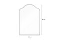 Oglinda decorativa, Lumisfera, King 30 x 45, 30x45 cm, MDF, Negru