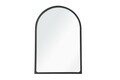 Oglinda decorativa, Lumisfera, Opal 30 x 45, 30x45 cm, MDF, Negru