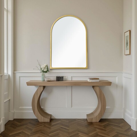 Oglinda decorativa, Lumisfera, Opal 30 x 45, 30x45 cm, MDF, Auriu