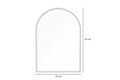 Oglinda decorativa, Lumisfera, Opal 47 x 70, 47x70 cm, MDF, Alb
