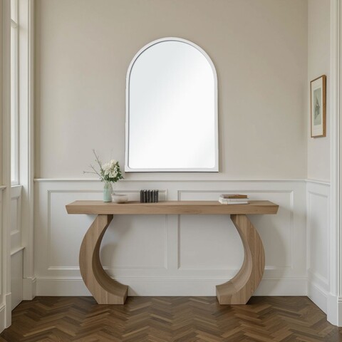 Oglinda decorativa, Lumisfera, Opal 30 x 45, 30x45 cm, MDF, Alb