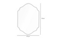 Oglinda decorativa, Lumisfera, Starlit 47 x 70, 47x70 cm, MDF, Negru