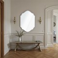 Oglinda decorativa, Lumisfera, Starlit 30 x 45, 30x45 cm, MDF, Alb