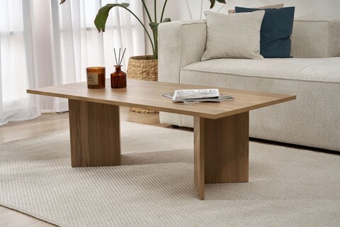 Masuta de cafea, Nordure, Sabin, 119x40x60 cm, PAL, Stejar