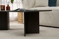 Masuta de cafea, Nordure, Sabin, 119x40x60 cm, PAL, Negru Lumiere