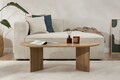 Masuta de cafea, Nordure, Sable, 119x40x60 cm, PAL, Stejar