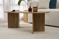 Masuta de cafea, Nordure, Sable, 119x40x60 cm, PAL, Stejar