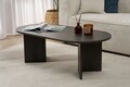 Masuta de cafea, Nordure, Sable, 119x40x60 cm, PAL, Negru Lumiere