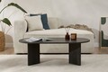 Masuta de cafea, Nordure, Sable, 119x40x60 cm, PAL, Negru Lumiere