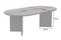 Masuta de cafea, Nordure, Sable, 119x40x60 cm, PAL, Negru Lumiere