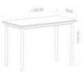 Birou, Caliente, Viva, 110x74 cm, PAL, Alb/Negru