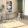 Birou, Caliente, Viva L, 150x74 cm, PAL, Negru / Pin Atlantic