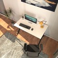 Birou, Caliente, Elite, 120x77x70 cm, PAL, Alb/Negru