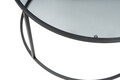 Masuta de cafea, Caliente, Startis 80, 80x43x80 cm, Sticla temperata, Negru / Fume
