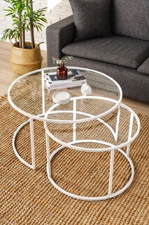 80x43x80 cm, Alb;Transparent