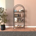 Corp biblioteca, Caliente, Mona 80, 80x175x30 cm, PAL, Negru / Pin Atlantic