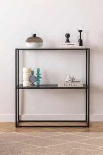 80x85x30 cm, Negru;Fumuriu