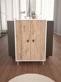 Dulap multifunctional, Estella, Melo, 59x91x30 cm, PAL, Pin Atlantic / Alb