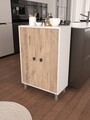 Dulap multifunctional, Estella, Melo, 59x91x30 cm, PAL, Pin Atlantic / Alb