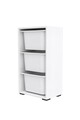 Dulap multifunctional, Estella, Bronz 3D, 45x90x30 cm, PAL, Alb