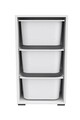 Dulap multifunctional, Estella, Bronz 3D, 45x90x30 cm, PAL, Alb