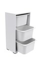 Dulap multifunctional, Estella, Bronz 3D, 45x90x30 cm, PAL, Alb