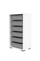 Dulap multifunctional, Estella, Bronz 6N, PAL, Alb/Gri