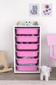 Dulap multifunctional, Estella, Bronz 6N, PAL, Alb/Roz