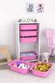 Dulap multifunctional, Estella, Bronz 6N, PAL, Alb/Roz