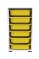 Dulap multifunctional, Estella, Bronz 6N, PAL, Alb / Galben