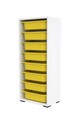 Dulap multifunctional, Estella, Cara 8N, PAL, Alb / Galben