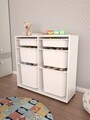 Dulap multifunctional, Estella, Carla, 90x84x30 cm, PAL, Alb