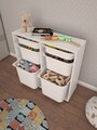 Dulap multifunctional, Estella, Carla, 90x84x30 cm, PAL, Alb