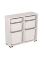 Dulap multifunctional, Estella, Carla, 90x84x30 cm, PAL, Alb