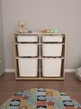 Dulap multifunctional, Estella, Carla, 90x84x30 cm, PAL, Nuc/Alb